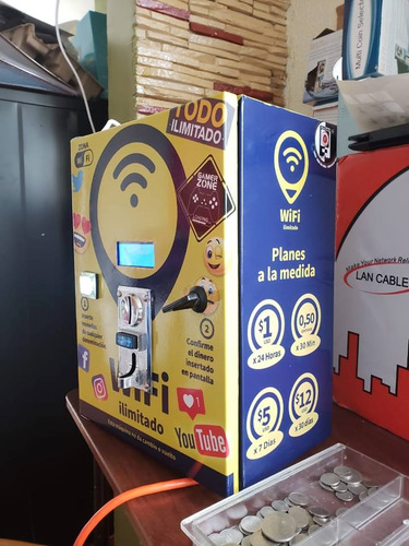 Imagen 5 de 6 de Maquina Expendedora De Wifi Por Monedas Somos Fabricantes