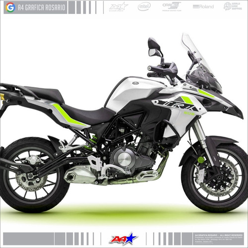 Calcos Benelli Trk 502 - Amarillo Fluor