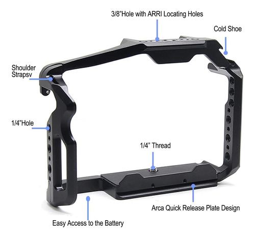 Anntery Gh6 Cage Para Panasonic Lumix Gh6 Capa Completa Con