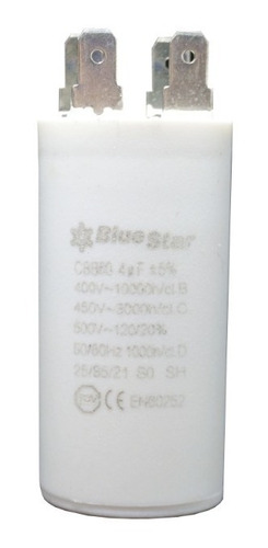 Capacitor De Marcha 4uf Microfaradios 450v 50/60hz Bluestar