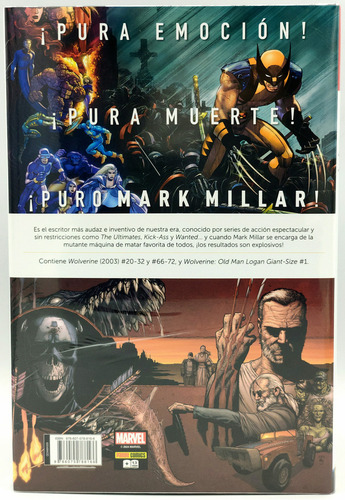 Wolverine Marvel Omnibus Panini de Mark Millar Tapa Dura Edición 1 en Español 2024 editorial Panini México