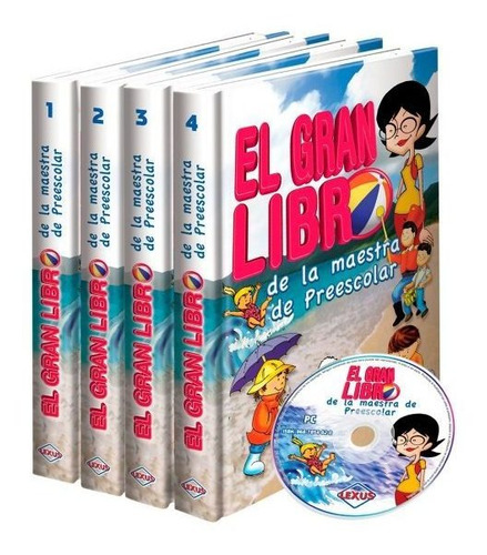 El Gran Libro De La Maestra De Preescolar 4 T. + Cd / Lexus