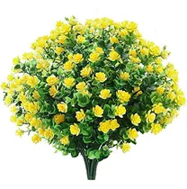 Comprar 6 Paquetes De Flores Artificiales Flores Falsas Al Aire Libr