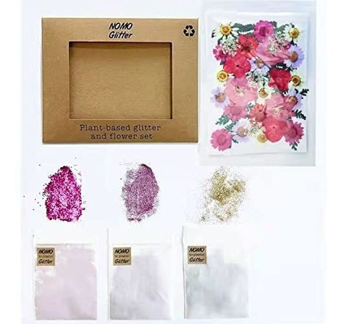 Nomo Glitter Biodegradable Glitter Y Dry Flower Set - Para A