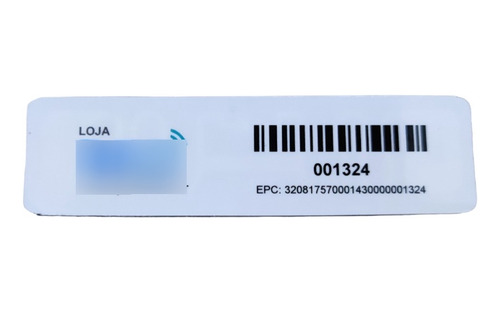 Etiqueta Tag Rfid Uhf Para Objetos Metálicos 74x20x5mm 100un