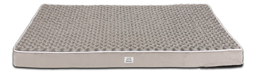 Cama Perro Mascota Pet2go® 100% Lavable - Colchoneta M 75x55 Color Gris Diseño Mediana