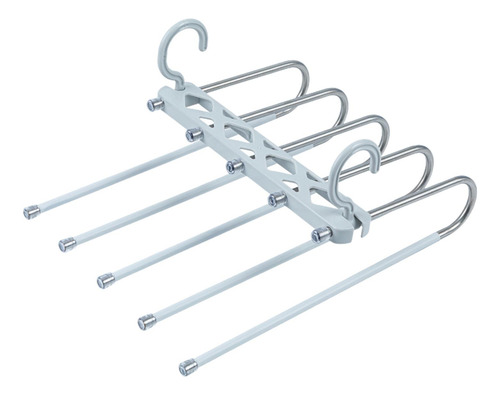 Perchas Para Pantalones Organización De Antideslizante Gris