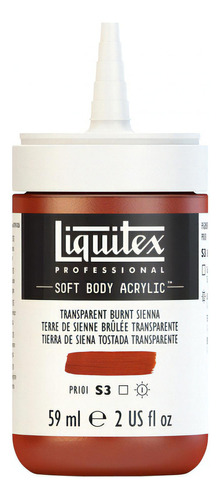 Tinta Acrílica Liquitex Soft Body 59ml Transp Burnt Sienna