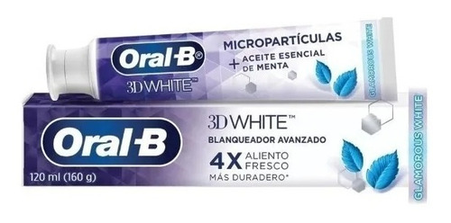 Pasta Dental Oral-b 3d White Glamorous White 120ml Pack De 4
