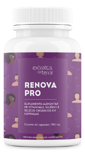 Suplemento Renova Pro Extratos Da Terra 330mg Sabor Sem