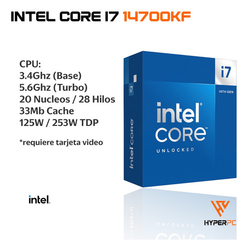 Pc Gamer: Intel Core I7 14700k 64gb 1tb Rtx 4060 Ti Wifi+bt