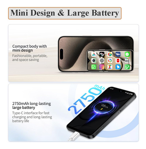 Smartphone Sudroid Mini 4g Unlocked 4.3'' 2gb Ram 16gb Rom