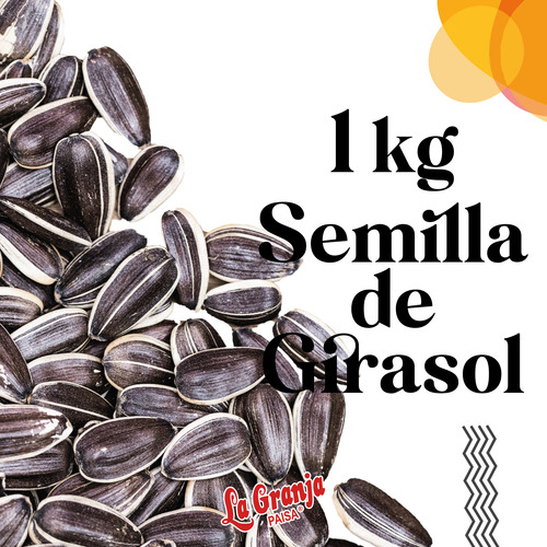 Imagen 2 de 5 de Semilla De Girasol 1kg - g a $15