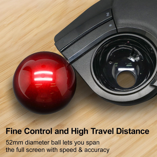 Elecom Engran Ratón Trackball, 2.4ghz Inalámbrico, Control D