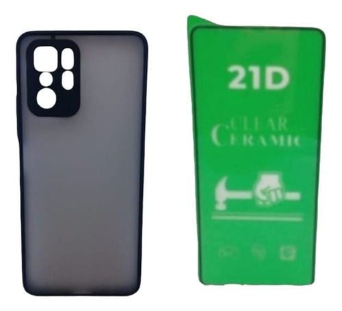  Estuche Antichoque Para Xiaomi Poco X3 Gt Y Vidrio Ceramico