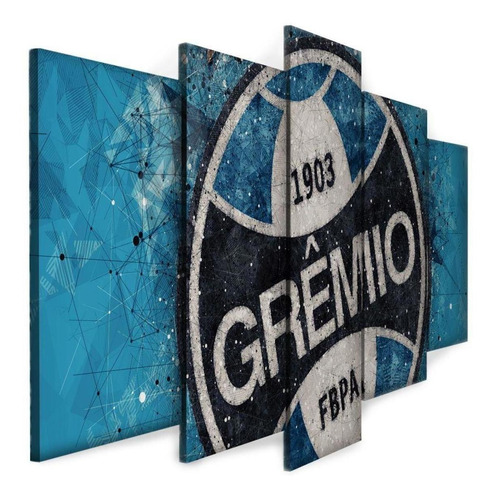 Quadro Decorativo Sala Quarto Escritório Grêmio Cor Madeira