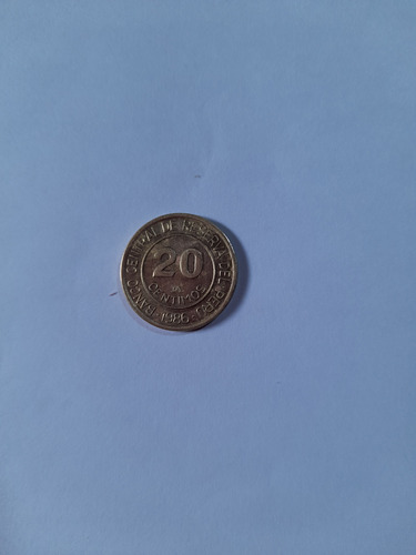 Moneda De 20 Centimos De Miguel Grau De 1986