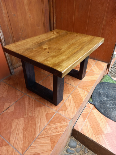 Mesa De Centro Rustica, Completa En Madera 