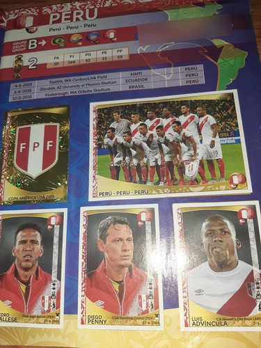 Album Copa America Centenario Usa 2016 Completo Al 100% (Usado)