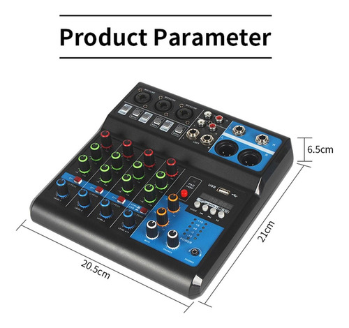 A Mezclador Digital Mini Mixer Dj Sound Mixer