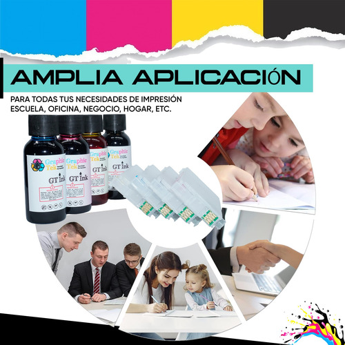 Cartuchos Rellenable Graphic Tek Compatible Epson 822 Wf4820