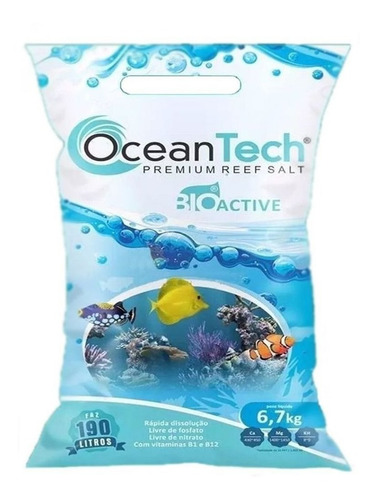 Sal Ocean Tech Reef Active 6,7kg Aquários Marinhos