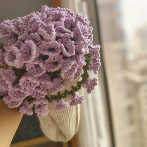 Manta De Ganchillo Con Forma De Ramo De Flores, Producto Aca