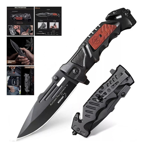 Canivete Boker Kalashnikov Tático Militar Caça Premium