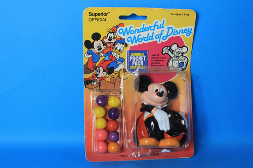Mickey Mouse Wonderful World Of Disney Gumball Pocket Pack (Usado)