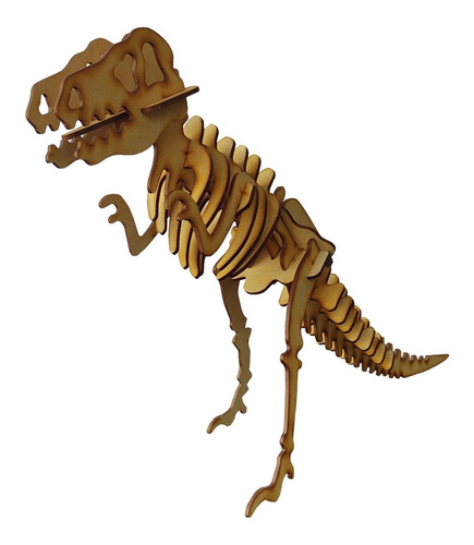 Imagen 1 de 7 de Rompecabezas 3d Dinosaurio T-rex Tiranosaurio Rex Para Armar