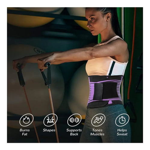Faja De Entrenamiento Con Cinturon Ajustable Doble Agarre
