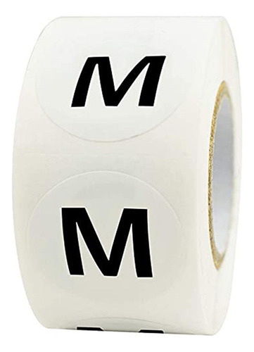 7 Rollo Redondo Ropa Unisex Ropa Tamaño Etiqueta Pegatinas