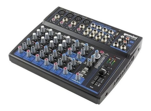 Mezcladora Geminis Gem-12usb Bluetooth/12 Ch/usb/3 Bandas