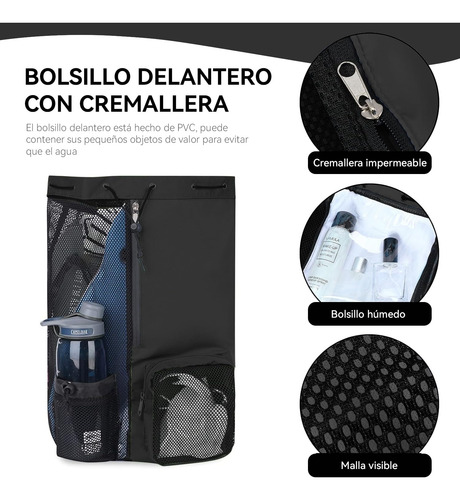 Mochila Deportiva De Cordón Con Compartimento Para Zapatos