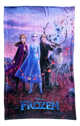 Frazada Cobija Viajera Frozen Elsa Ana Ultrasuave Ligera