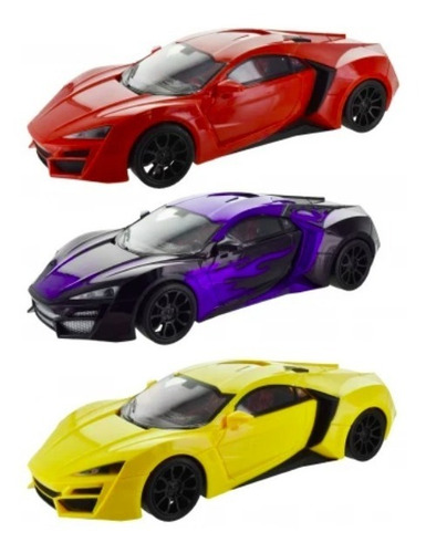 Imagen 3 de 3 de Auto Deportivo A Fricción 25cm. Varios Colores