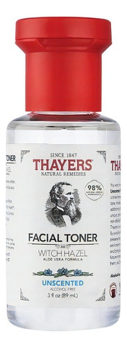 Tónico Facial Witch Hazel Sin Fragancia 3oz (89ml) Thayers Tipo De Piel Todo Tipo De Piel