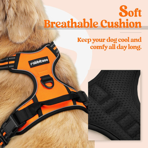 Arnés Para Perros Rabbitgoo, Antideslizante, Ajustable, L