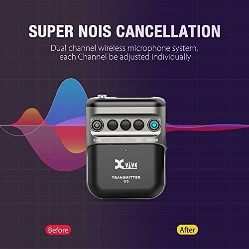 Sistema De Micrófono Lavalier Inalámbrico Xvive U5 De 2,4 Gh
