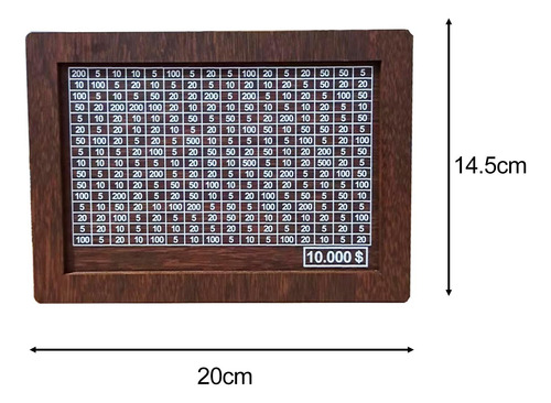 Tarro De Mostrador Para Adultos, Soporte Marron Oscuro