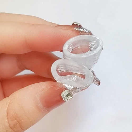 Protector De Meñique De Silicona Transparente Para Correr