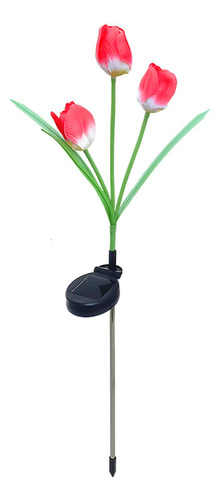 Solar Garden, 3 Ramas, Impermeable, Diseño De Flores Para Ex