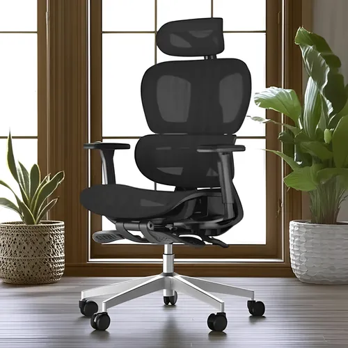 Cadeira Escritório Ergonômica Executiva Premium Cosy T03 Cor Pret...