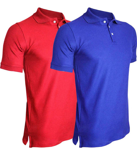 Paquete 2 Playeras Tipo Polo Para Hombre