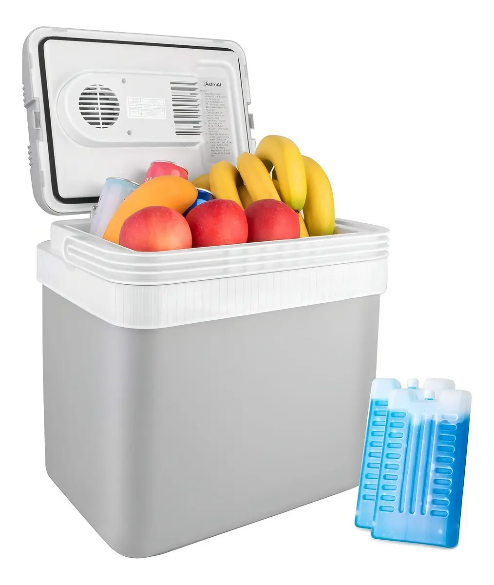 Hielera Enfriador Eléctrico De 24 Litros 34latas 12v Cc Eléctrico nevera Cooler Portátil Eléctrico Camping Hieleras Portátil Neveras Portátiles Mini Refrigerador Para Autos Enchufe