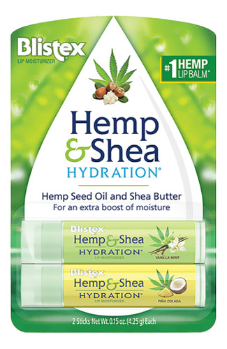 Blistex Hemp & Shea Lip Balm X2