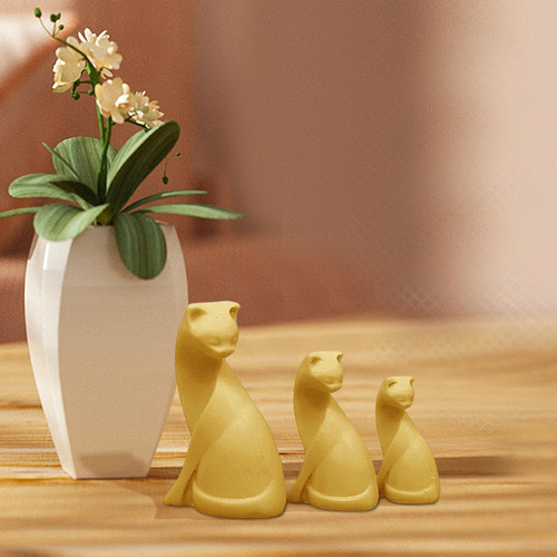 2 Juego De Colección De Figuras De Gatos Pequeños A