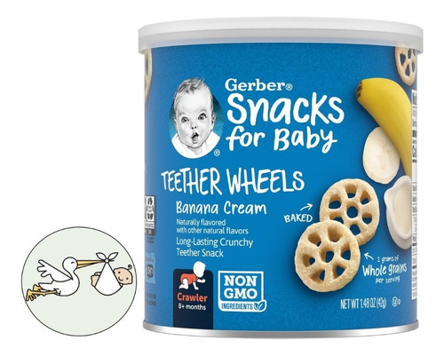 Teether Wheels Cereal Bebe Gerber Baby