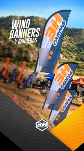 Wind Banner - Fly Banner - Estandarte - 3mts