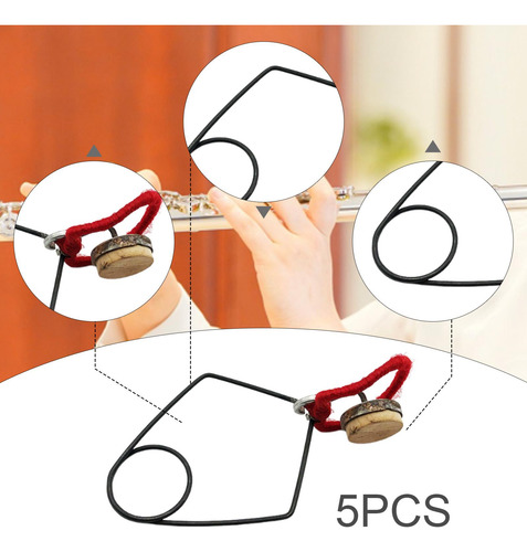 5 Piezas De Clips Para Botones De Flauta, Ligeros Y De
